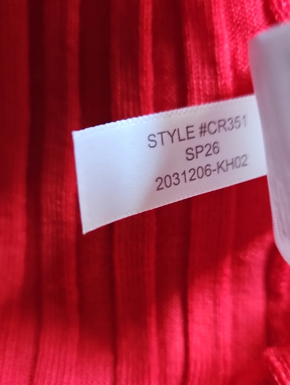 J Crew High V Neck Wide Rib Sweater Red NEW XXL Stretch 100% Merino Wool 2026